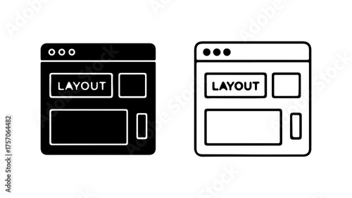 Website layout scheme with transparent background