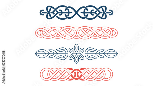 Elegant decorative ornate borders and dividers collection for design projects