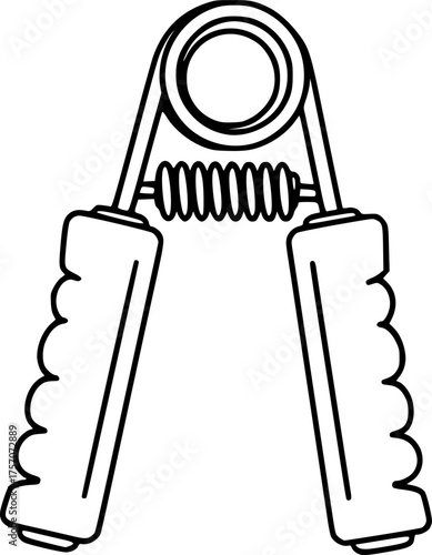 hand grip, vector illustration