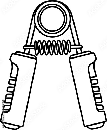 hand grip, vector illustration