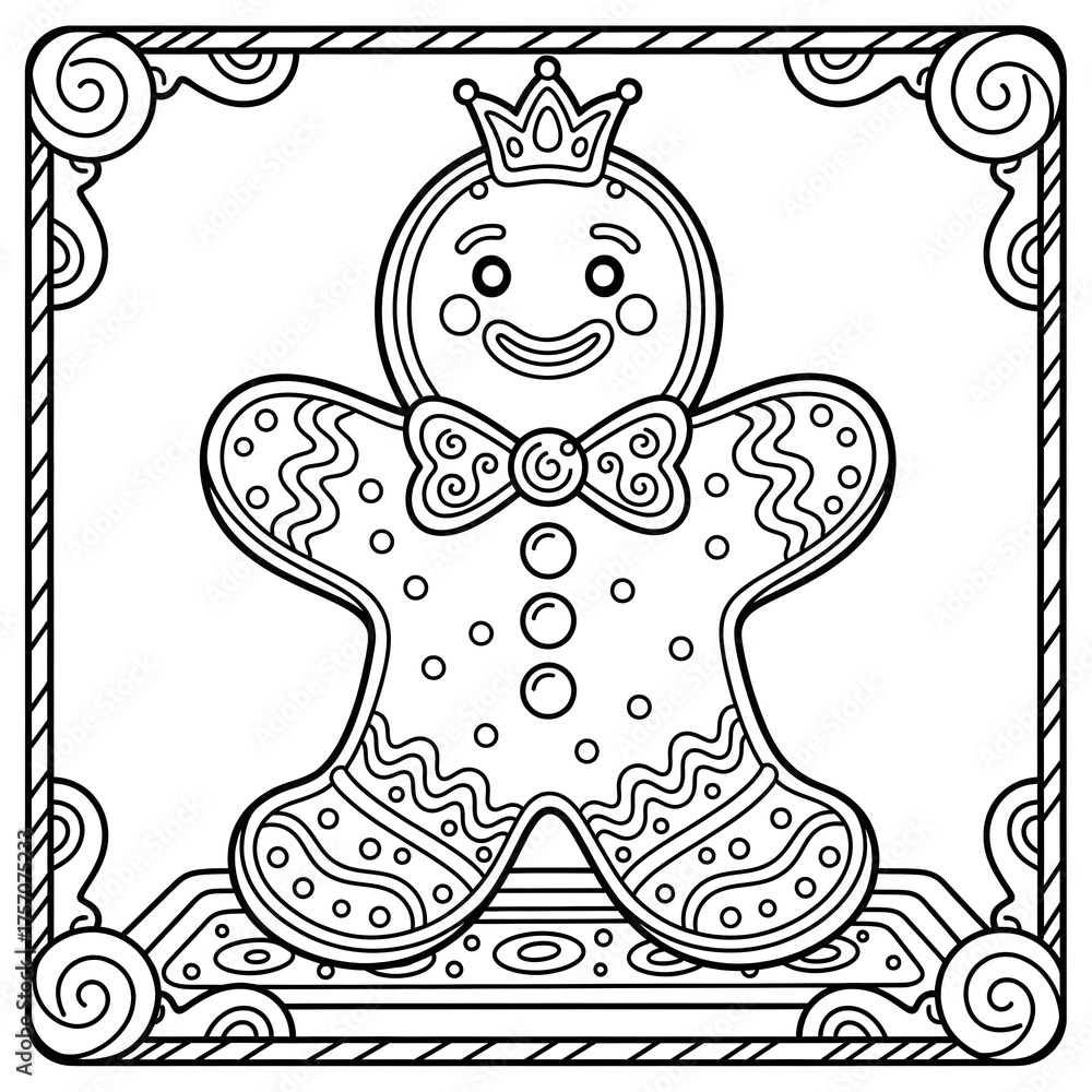 Fototapeta premium Christmas coloring pages for kids amazon kdp