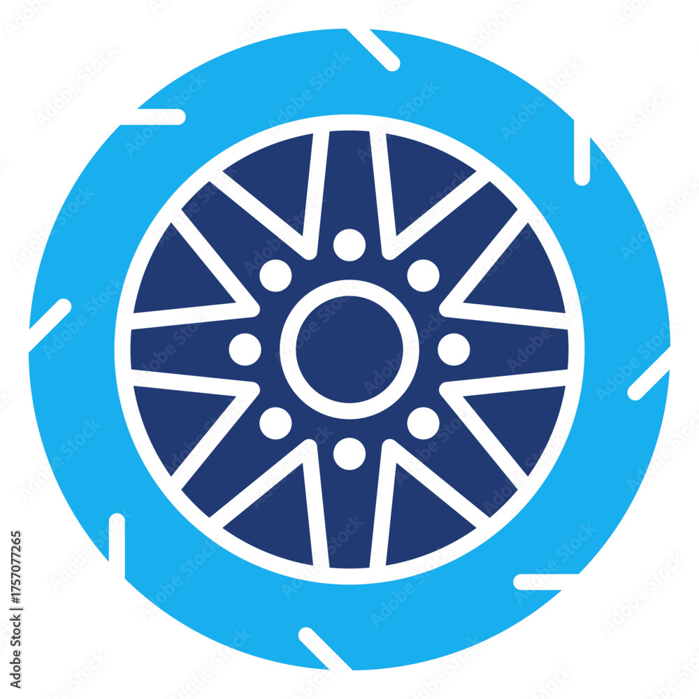 Fototapeta premium Wheel Icon