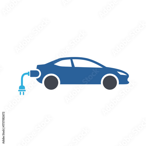 Electric Car Charging, Environmentally Friendly Transportation, Sustainable Energy, Eco-Friendly Vehicle.