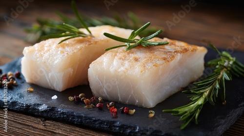 Delicious fillets of pollock or coalfish