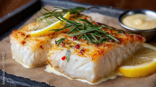 Delicious fillets of pollock or coalfish