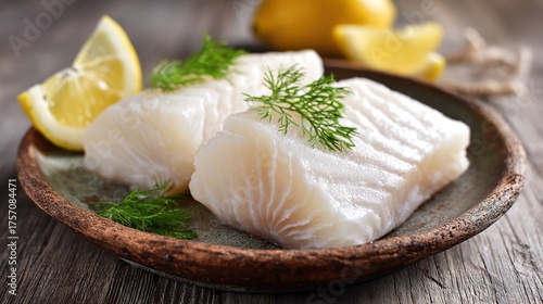 Delicious fillets of pollock or coalfish