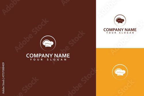 Chef Hat Logo Design for Culinary Business Branding and Restaurant Identity.