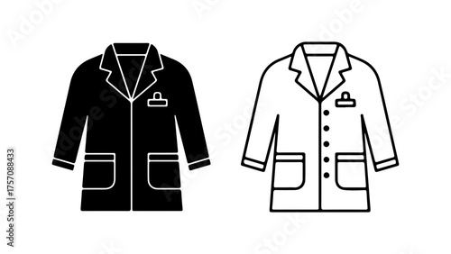 Lab coats with transparent background