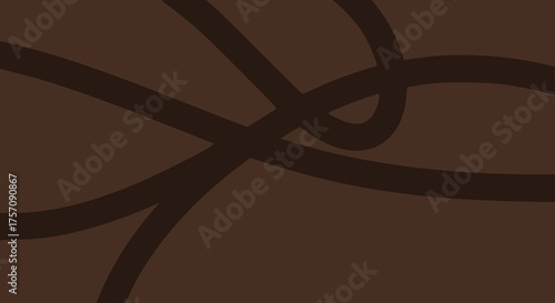 Abstract vector background with brown lines and curves  