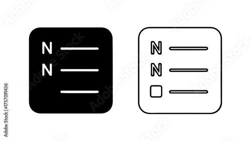 Magnet symbols with north pole indication