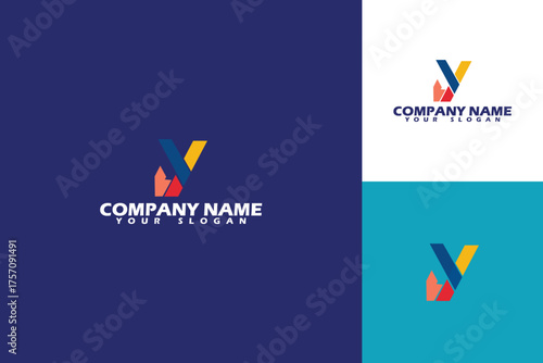 Colorful Letter Y Logo Design with Modern and Creative Style.