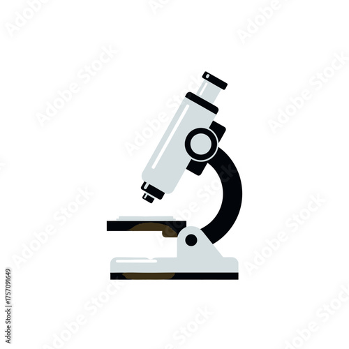 Illustration of a Microscope for Scientific Research and Analysis.