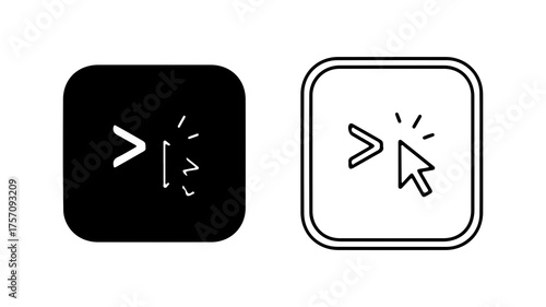 Command line interface with cursor and bracket