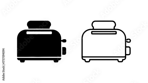 Toaster appliance with transparent background