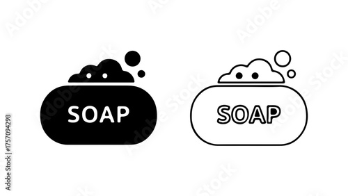 Soap bubbles icon set with transparent background