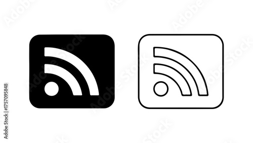 Rss feed icons with transparent background