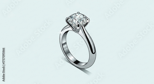 A beautiful diamond ring, a symbol of love and commitment, perfect for a proposal or anniversary gift