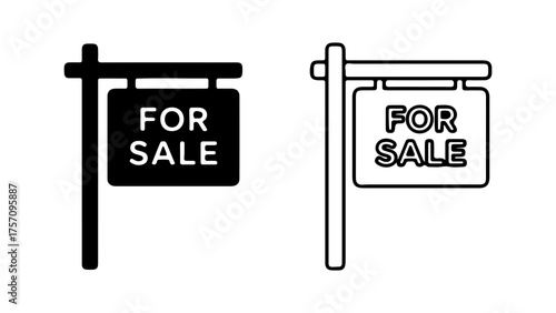 For sale signs with transparent background