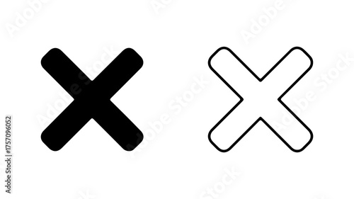 Cross symbol set with transparent background