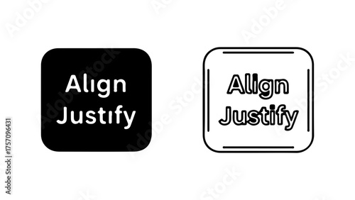 Align justify buttons with transparent background