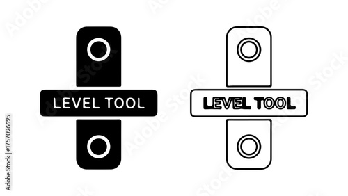 Level tool icon with transparent background