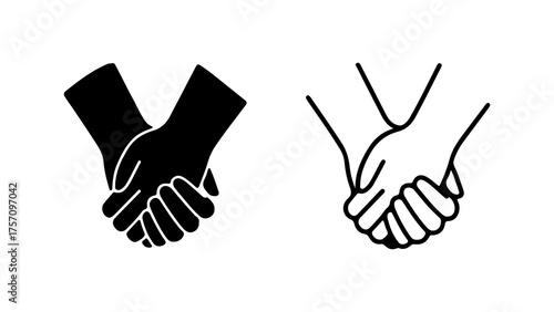 Handshake agreement with transparent background