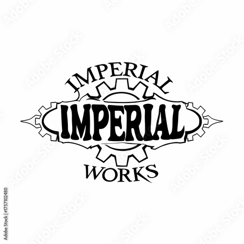Imperial Works Ornate Victorian Gear Design in Brass Metallic Colors

