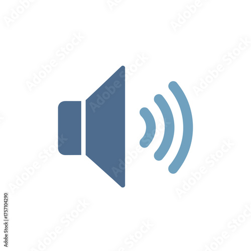 Sound Icon with Waves Emanating, Representing Audio or Volume.