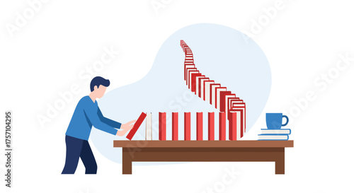 The Chain Reaction of Knowledge From Books Creates an Interesting Effect