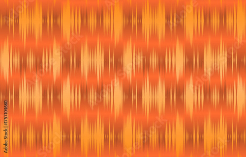 Design Textile ikat wave abstract geometric ikat, design ikat vector for background, wallpaper, carpet, wrapping, fabric, textile fashion wearing.