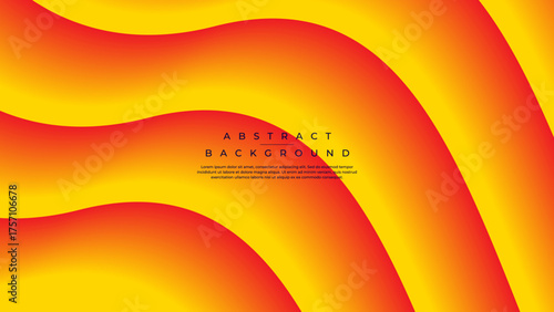 Bold Horizontal Fluid Wave Abstract Background with Vibrant Gradient