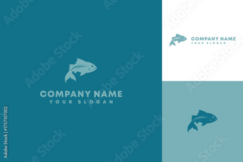 Elegant Fish Logo Design with Modern Geometric Style.
