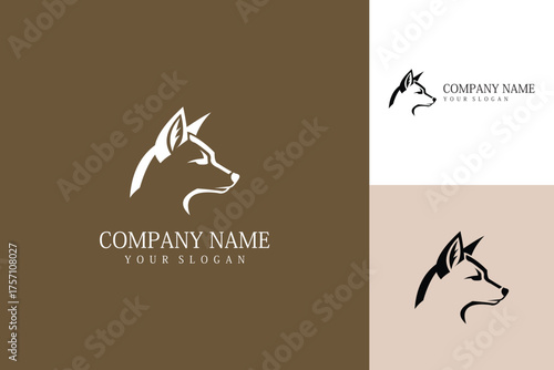 Elegant Fox Head Logo Design for Modern Branding and Business Identity.