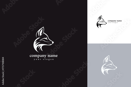Elegant Fox Head Logo Design for Modern Branding and Identity.