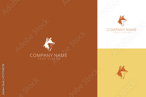 Elegant Fox Head Logo Design for Modern Branding.