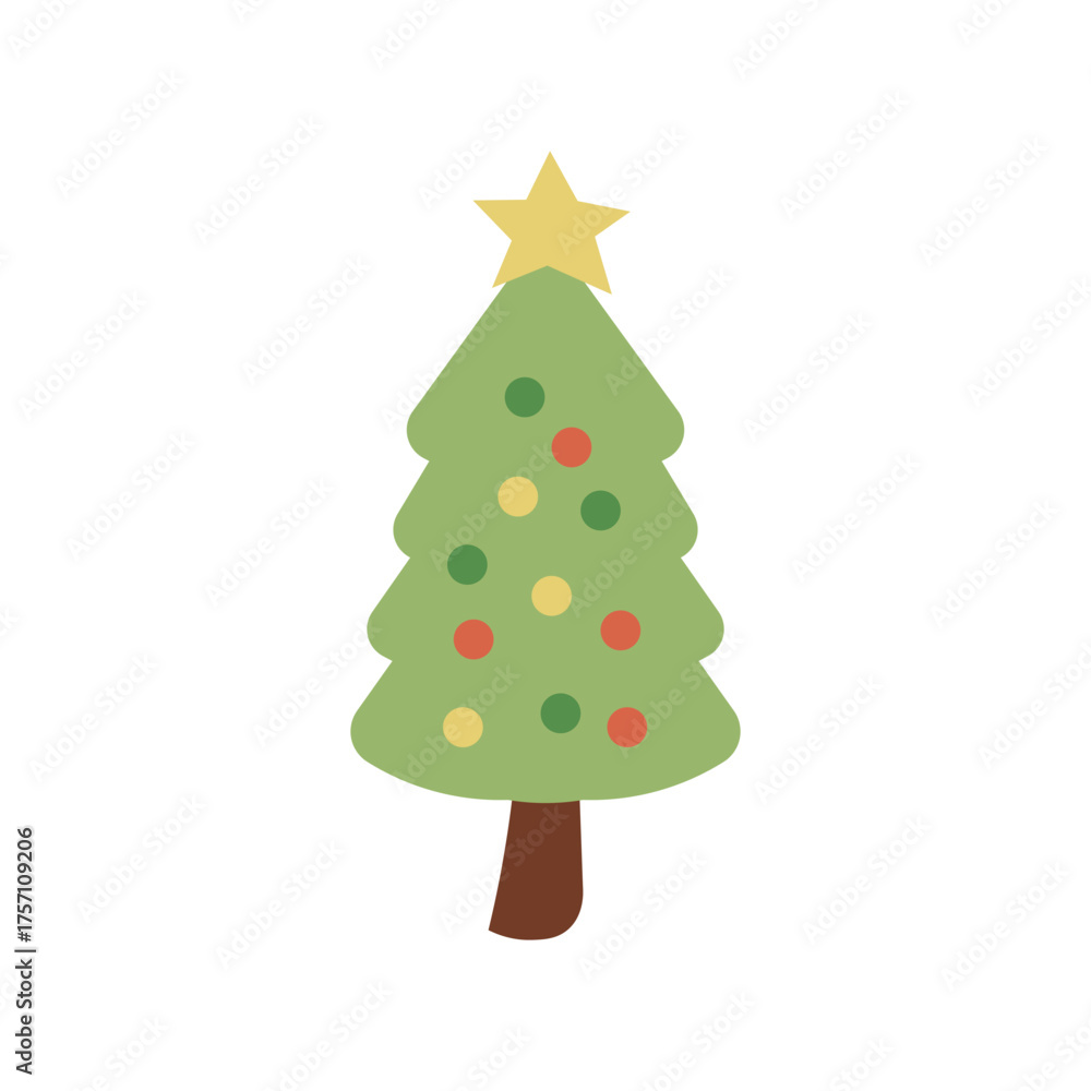 Fototapeta premium Scandinavian Christmas Tree