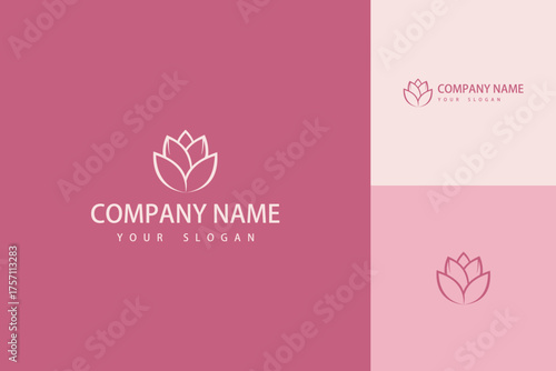 Elegant Lotus Flower Logo Design for Spa and Wellness Brands.