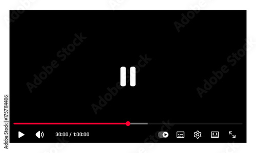 Video player interface template