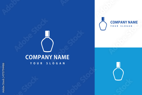 Elegant Perfume Bottle Logo Design for Beauty and Fragrance Brands.