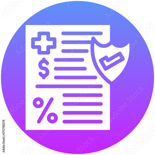 Health Insurance Deductible Icon