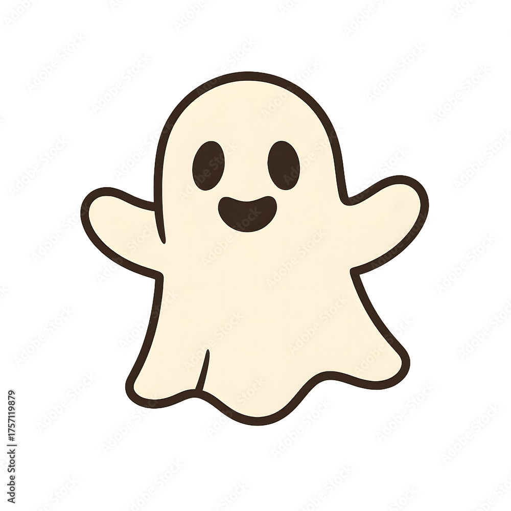 Obraz premium Simple Happy Ghost