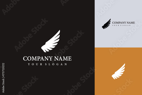 Elegant Wing Logo Design for Brand Identity and Creative Visuals.