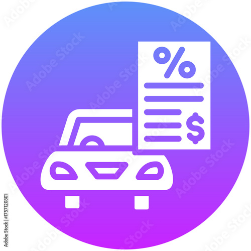 Car Loan Rates Icon