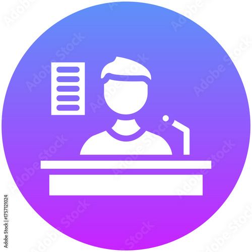 Speech Writer Icon