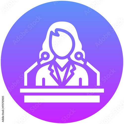 Spokesperson Female Icon