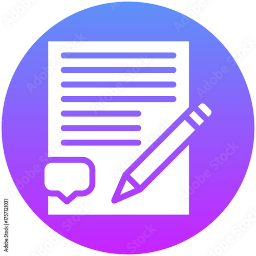Speech Writing Icon