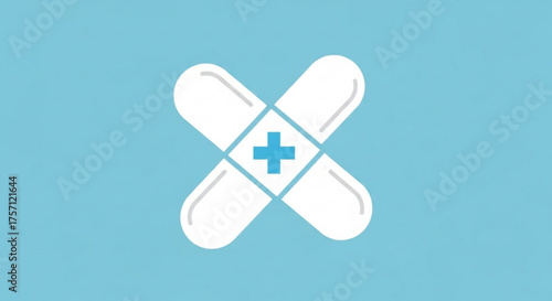 Medical cross icon vector illustration for healthcare and pharmaceutical company logo and web design needs