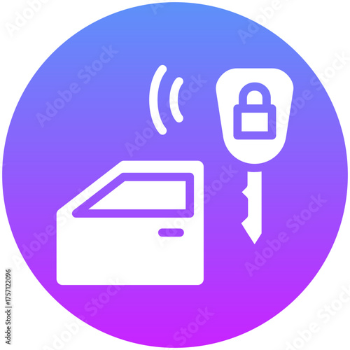 Auto Door Lock Icon
