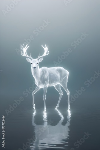 Magisch leuchtender Hirsch