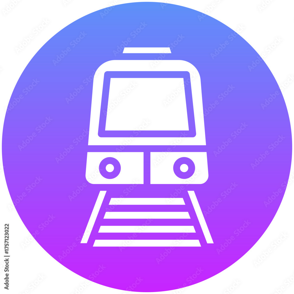 Naklejka premium Train Icon